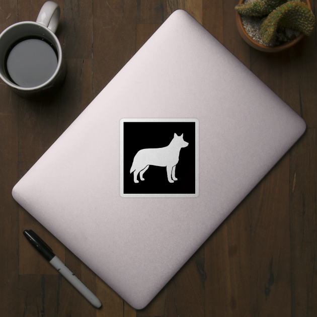 Australian Cattle Dog Silhouette by Coffee Squirrel